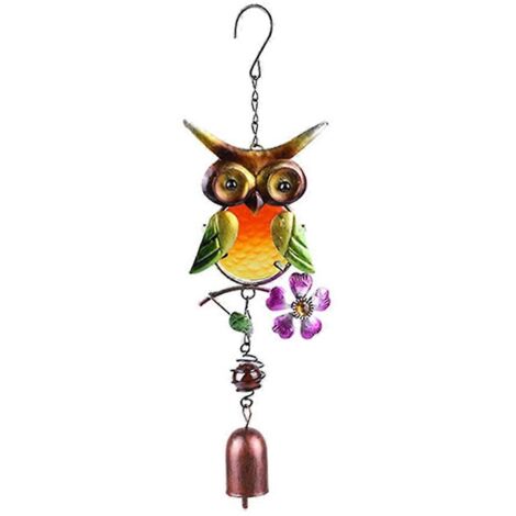 Carillon éolien hibou pour décoration intérieure et extérieure C-- (1/5)