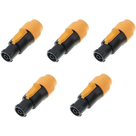 Connecteurs d'alimentation pour éclairage et affichage LED, A-Jaune-- (1/5)