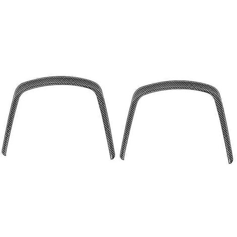 Bandeau de garniture de haut-parleur trompette pour portière de voiture en fibre de carbone-- (1/5)