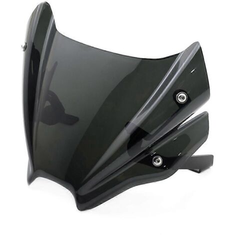 Pare-brise sport pour moto, visière fumée noire. (1/5)