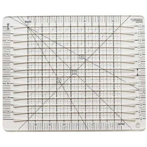 Règle de couture, règle de coupe de tissu, outils et fournitures de quilting pour le bricolage, 15 cm (6 pouces) - (1/5)