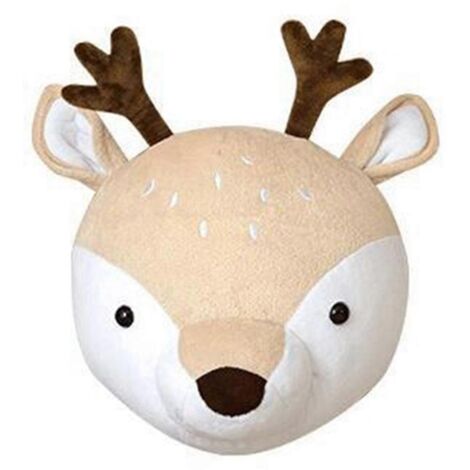 Décoration murale tête d'animal en peluche, pendentif animal en peluche B-- (1/5)