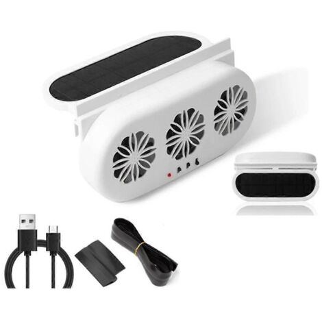 Ventilateur d'extraction solaire pour voiture 3 Ventilateur de refroidissement électrique pour voiture B--