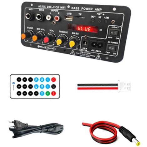 Carte d'amplificateur Bluetooth numérique 12 V pour subwoofer, prise UE (1/5)