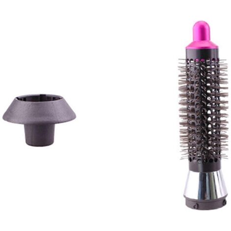 Peigne cylindrique de 20 mm pour sèche-cheveux à capuche, rose rouge-- (1/5)