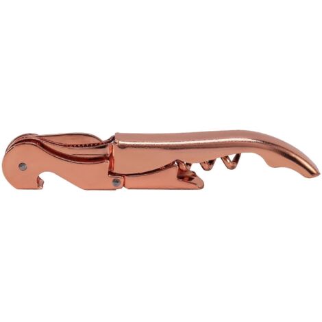 Tire-bouchon multifonction en métal doré rose (1/5)
