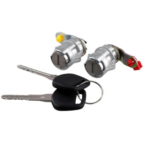 Kit de cylindre de serrure de porte gauche et droite pour voiture avec clé 69051-35030-- (1/5)