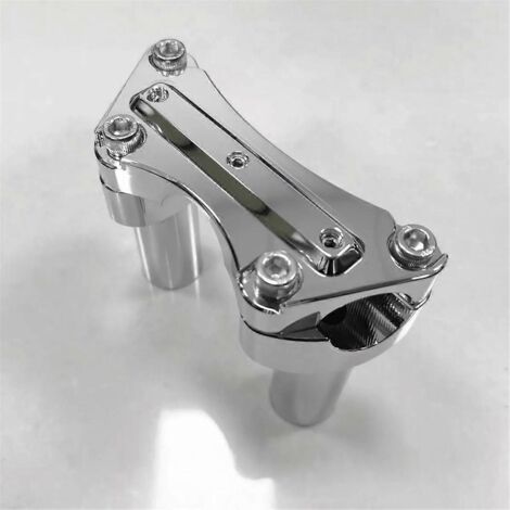 Collier de serrage supérieur de rehausseur de guidon pour guidon de 1 pouce Dyna Softail-- (1/5)