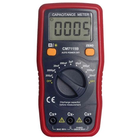 CM7115B Multimètre capacimètre avec écran LCD - Outil de mesure (1/5)