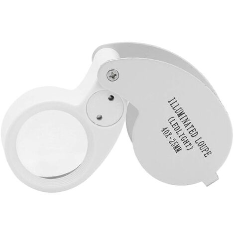 Loupe de bijoutier éclairée 40X -- (1/5)