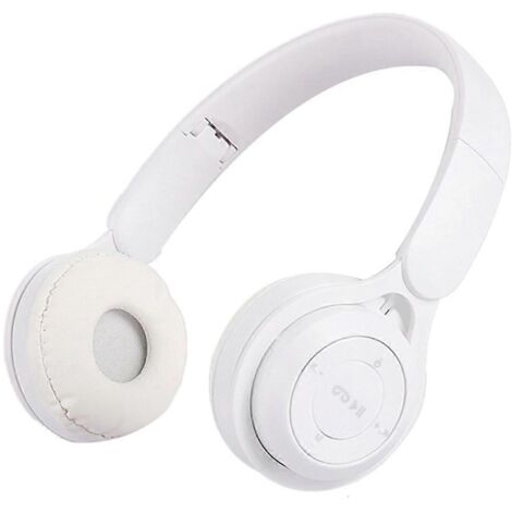 Casque Bluetooth sans fil, portable et pliable, pour enfants, blanc. (1/5)