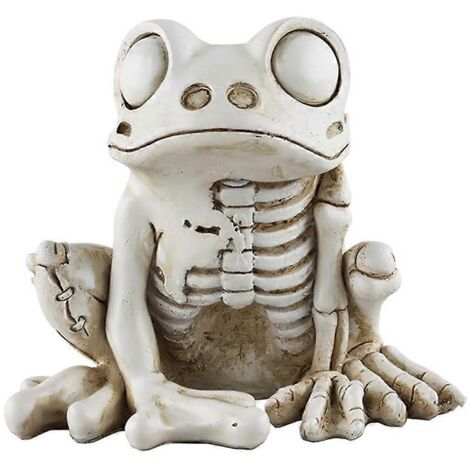 Modèle de squelette de grenouille, statue d'animal squelette pour Halloween, décorations de grenouille -- (1/5)