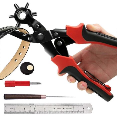 Jeu de perforatrices pour cuir, perforatrice rotative ultra-résistante, A-- (1/5)