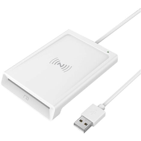 Lecteur de cartes à puce 2-en-1 avec contact et NFC, double interface pour connexion PC (1/5)