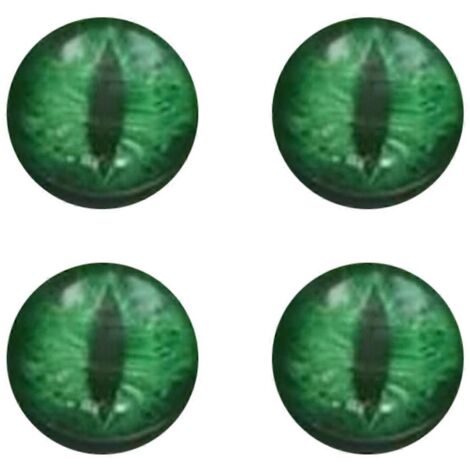 Autocollant phare yeux de bête, autocollant yeux 3D vert (1/5)