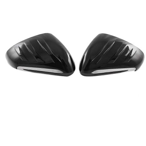 Cache-rétroviseur extérieur de voiture, garniture de protection noire pour rétroviseur intérieur-- (1/5)