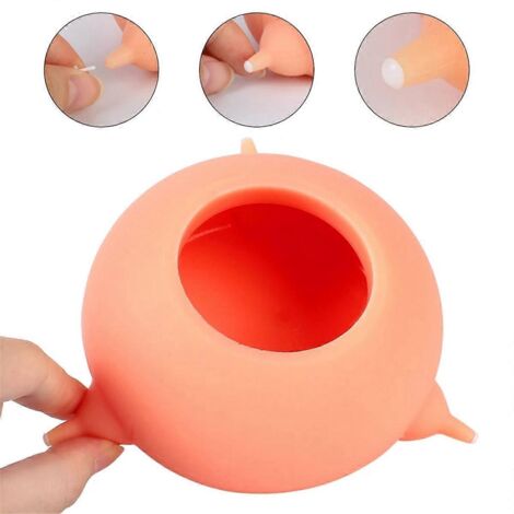 Distributeur de lait pour animaux de compagnie avec 3 tétines en silicone simulant la taille des biberons (1/5)