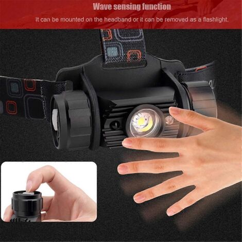Phare LED rechargeable, phare réglable par détecteur de mouvement --- (1/5)