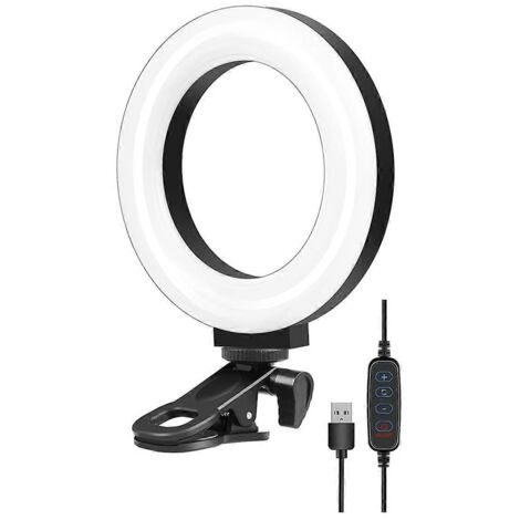 Anneau lumineux LED 40 LED de 4,7 pouces avec pince de fixation (1/5)