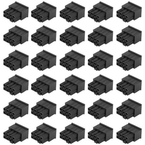 Lot de 30 connecteurs d'alimentation PCI-E PCIe mâles 8 broches 8P 4,2 mm avec boîtier en plastique (1/5)