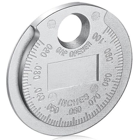 Jauge d'écartement pour bougies d'allumage - Graduation de 0,020 pouce à 0,100 pouce (1/5)