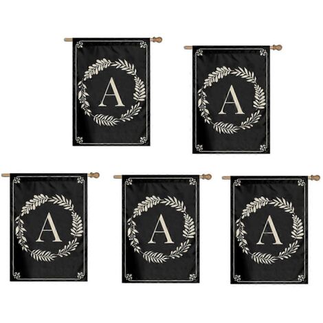 Lettres de couronne de jardin double face de type A -- (1/5)