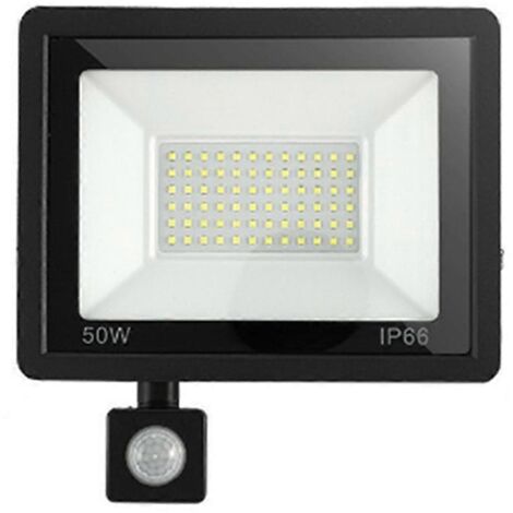 Projecteur de sécurité extérieur avec détecteur de mouvement, étanche IP66, lampe PIR --- (1/5)