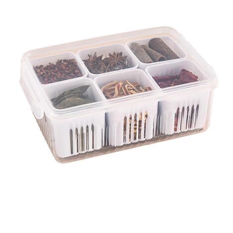 pot à condiments, organisateur d'épices de comptoir, récipient de rangement, C-- (1/5)