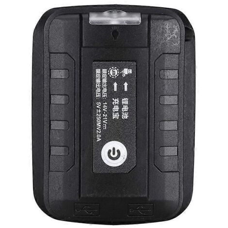 Adaptateur pour lampe torche LED avec batterie Li-ion 18V Noir-- (1/5)