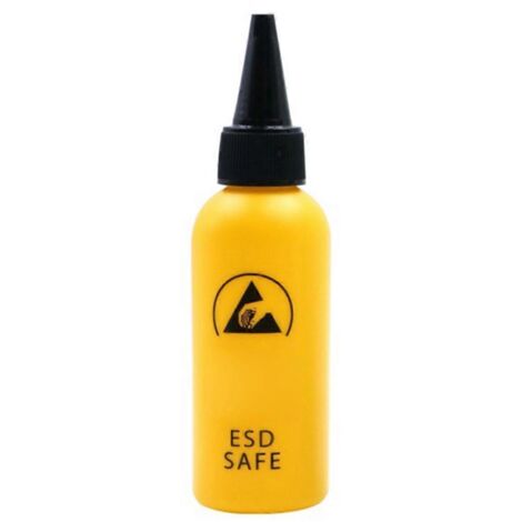 flacon de solvant en plastique jaune de 60 ml pour distributeur ESD (1/5)