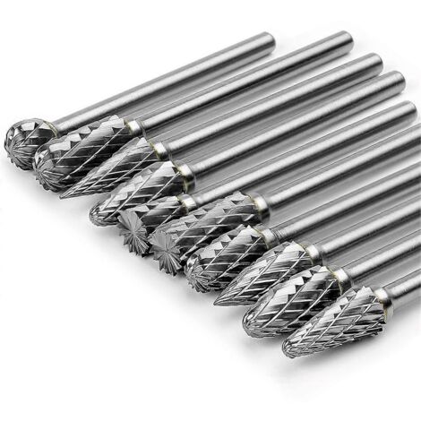 Jeu de fraises en carbure compatibles avec les outils rotatifs -- (1/5)