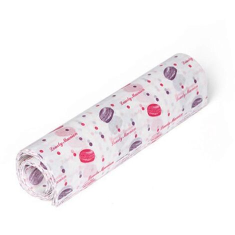 50 feuilles de papier ciré jetable anti-huile pour la cuisson des hamburgers, B-- (1/5)