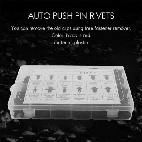 Kit de 240 clips de fixation de pare-chocs, rivets et attaches pour voiture - (1/5)
