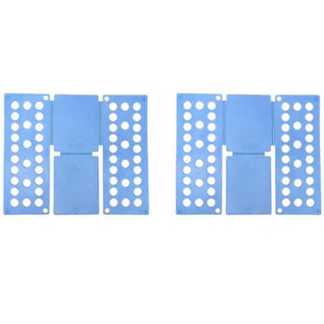Planche à plier les chemises, plieuse de vêtements gain de place, lot de 2 (1/5)