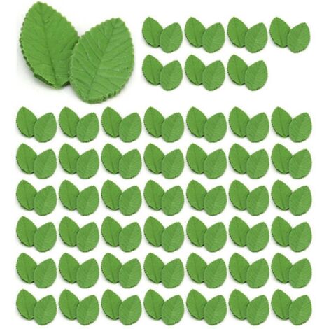 Guirlande de fleurs artificielles à feuilles de rose, feuillage vert-- (1/5)