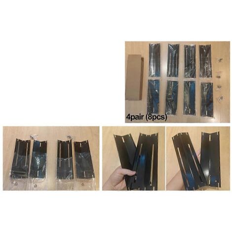 4 paires de plaques de protection thermique réglables pour brûleur de tente, A-- (1/5)