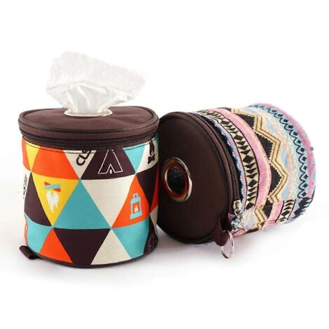 Boîte en papier pliable pour le camping, boîte en papier de style ethnique --- (1/5)