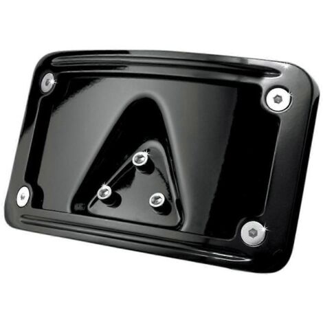 Support de plaque d'immatriculation incurvé et incliné pour Softail 3 trous-- (1/5)