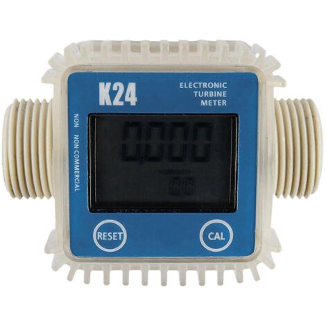 1 pièce K24 Débitmètre de carburant numérique à turbine LCD, largement utilisé-- (1/5)