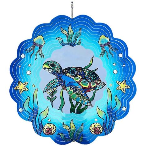 Girouette 3D Tortue Marine à Suspendre - Ornement Tortue Marine (1/5)