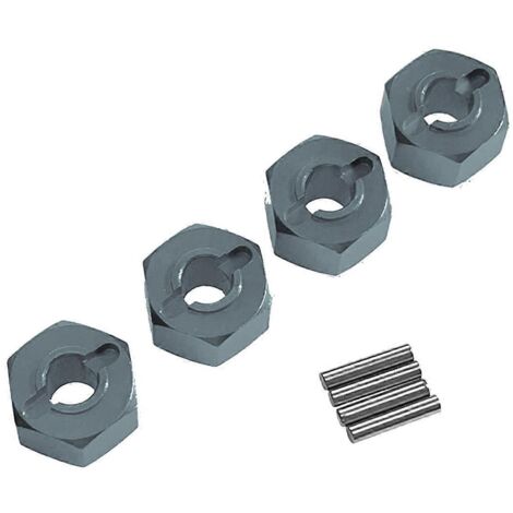 Connecteur hexagonal couleur titane pour voiture télécommandée 1/14 et 1/16 (1/5)