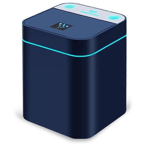 Diffuseur d'huiles essentielles USB à brume, humidificateur de bureau bleu -- (1/5)