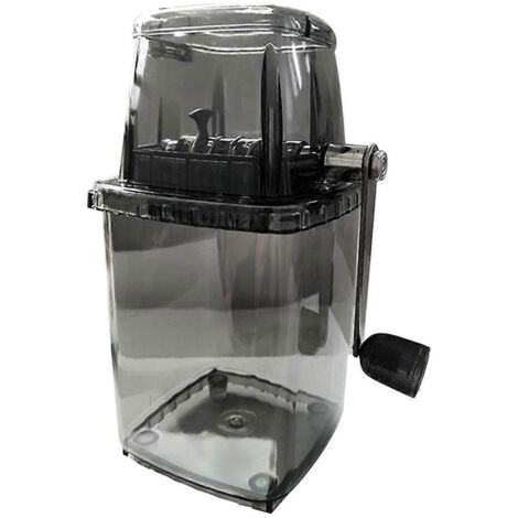Broyeur à glace manuel domestique, machine à glace pilée manuelle, noir-- (1/5)