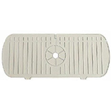 Tapis d'égouttage en silicone pour cuisine et salle de bain, beige, taille S (1/5)