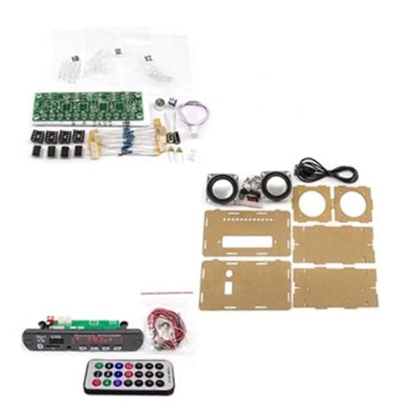 Kit d'enceinte Bluetooth à monter soi-même avec radio FM et haut-parleur 2x3W B--