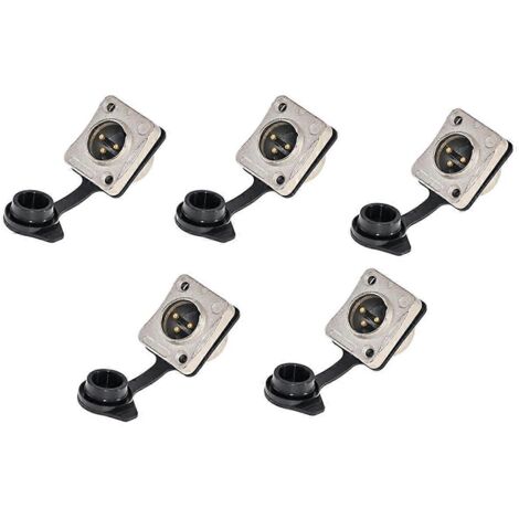 Support à 3 pôles, prise audio étanche mâle et femelle pour microphone, B-- (1/5)