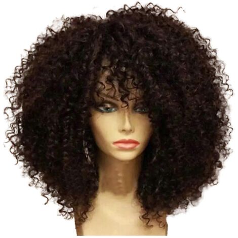 Perruques afro de 16 pouces avec frange (A) (1/5)