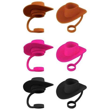 Lot de 6 embouts de paille en silicone pour pailles de 8 à 10 mm. (1/5)