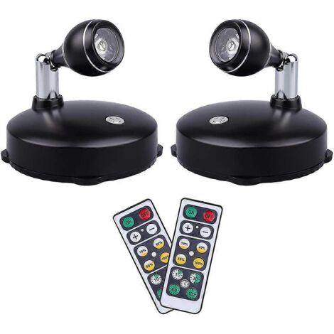 Lampes d'art à piles pour tableaux, lumière LED avec télécommande (lot de 2, B)-- (1/5)