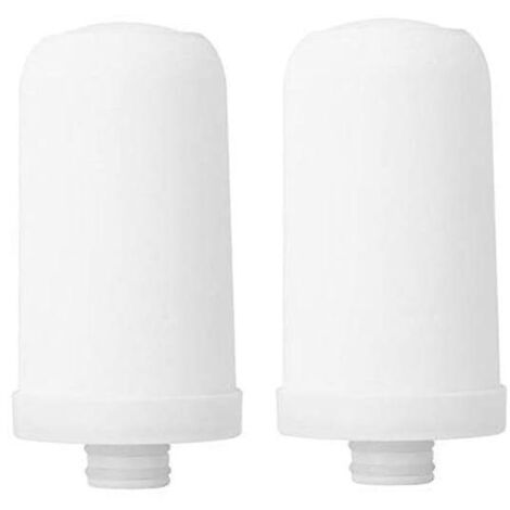 Lot de 2 filtres en céramique pour robinet de cuisine, purificateur d'eau pour la maison. (1/5)